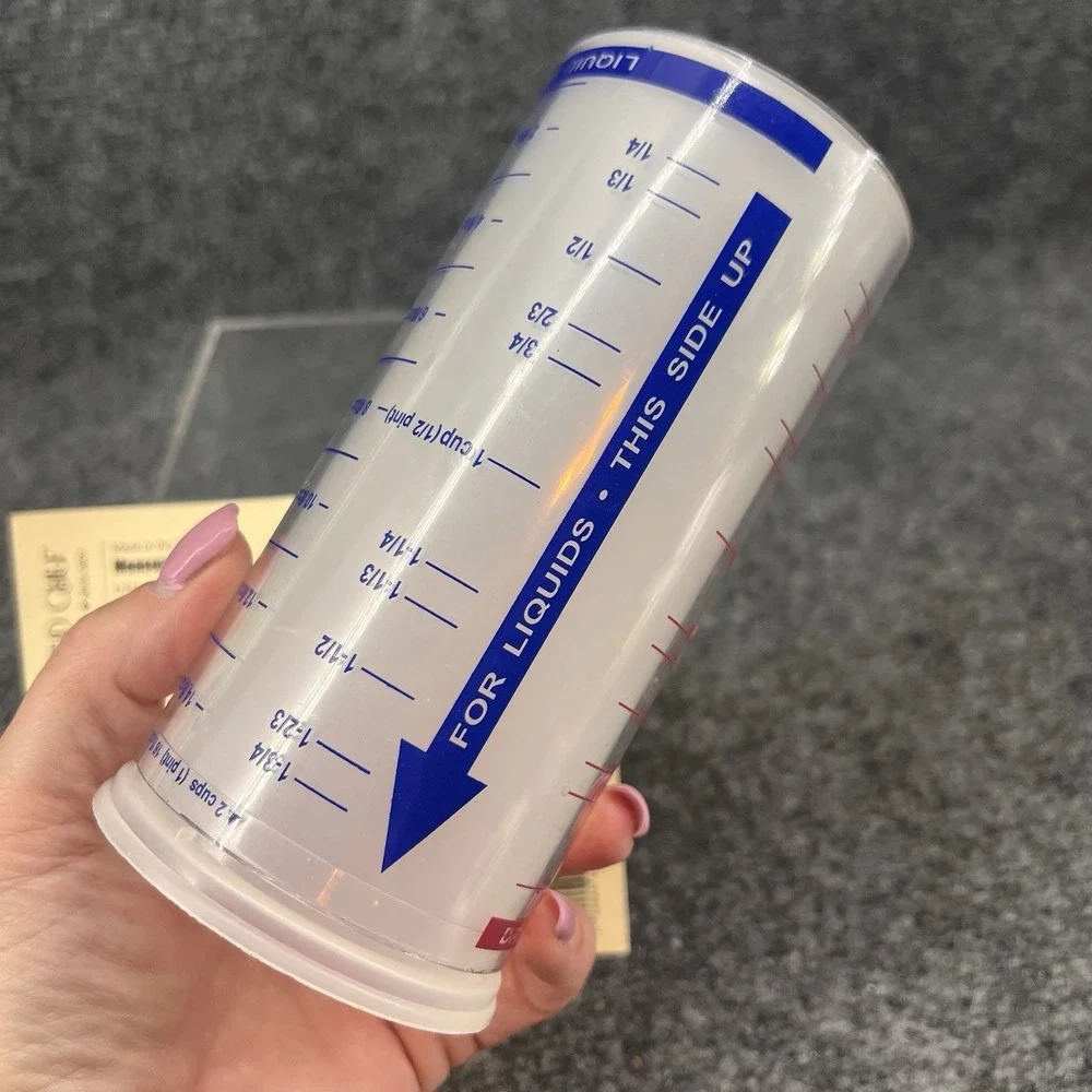 Pampered Chef Measure-All 2 Cup #2225 Measuring Push Up Wet Dry Ingredients